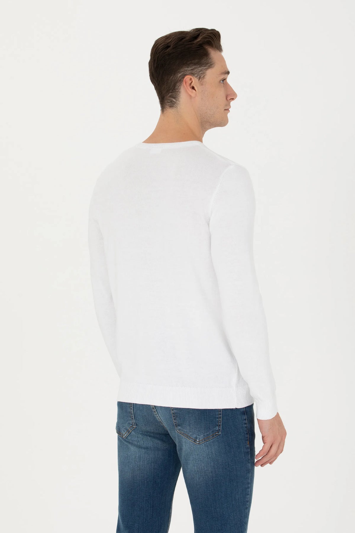 U.S. Polo Assn. White Men White Long Sleeve T-Shirt SKU: G081SZ0TK0 1629680_VR013 Image 05