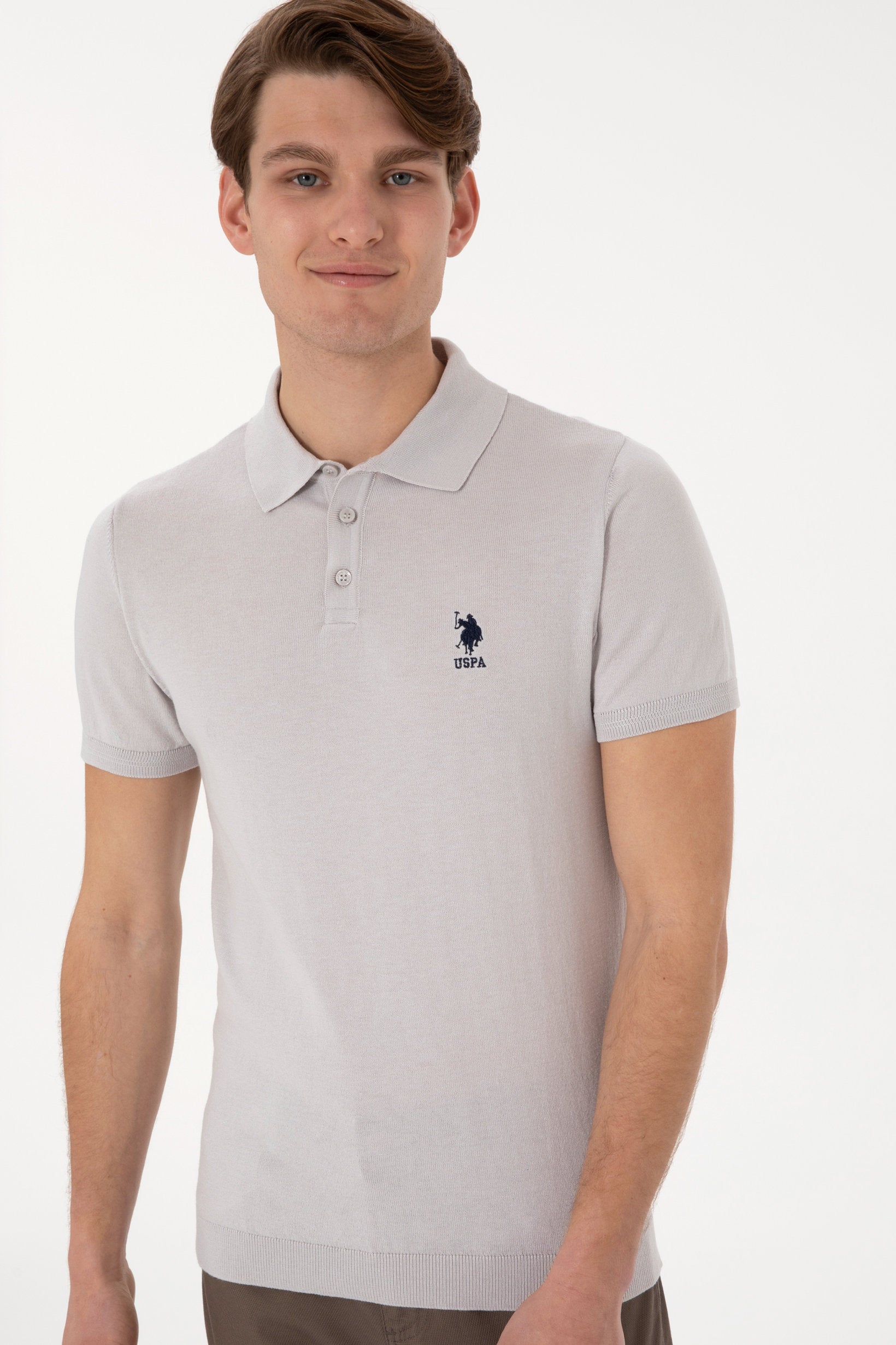 U.S. Polo Assn._Light Grey Polo Shirt_G081SZ0TK0 2100036_VR001_03
