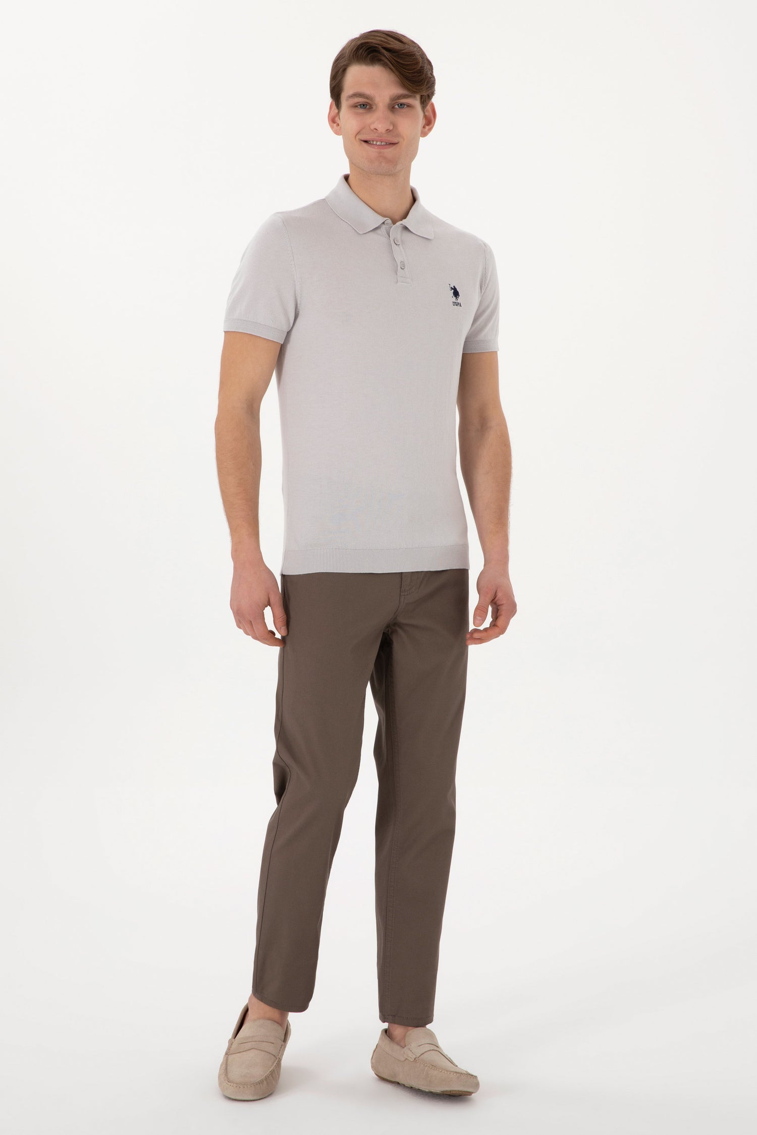 U.S. Polo Assn._Light Grey Polo Shirt_G081SZ0TK0 2100036_VR001_04