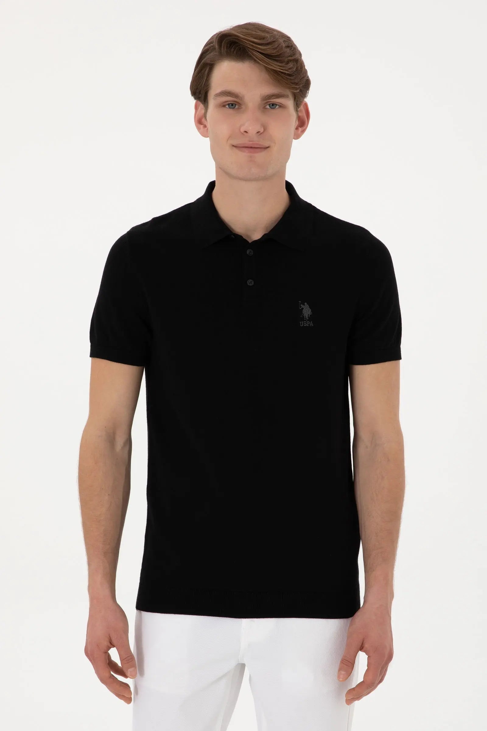 U.S. Polo Assn._Black Polo Shirt_G081SZ0TK0 2100036_VR046_01