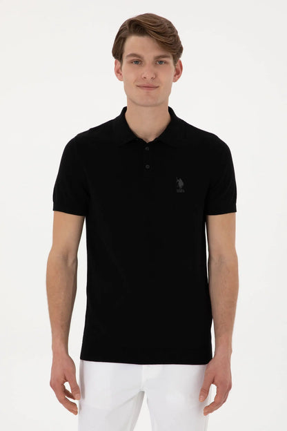 U.S. Polo Assn._Black Polo Shirt_G081SZ0TK0 2100036_VR046_01