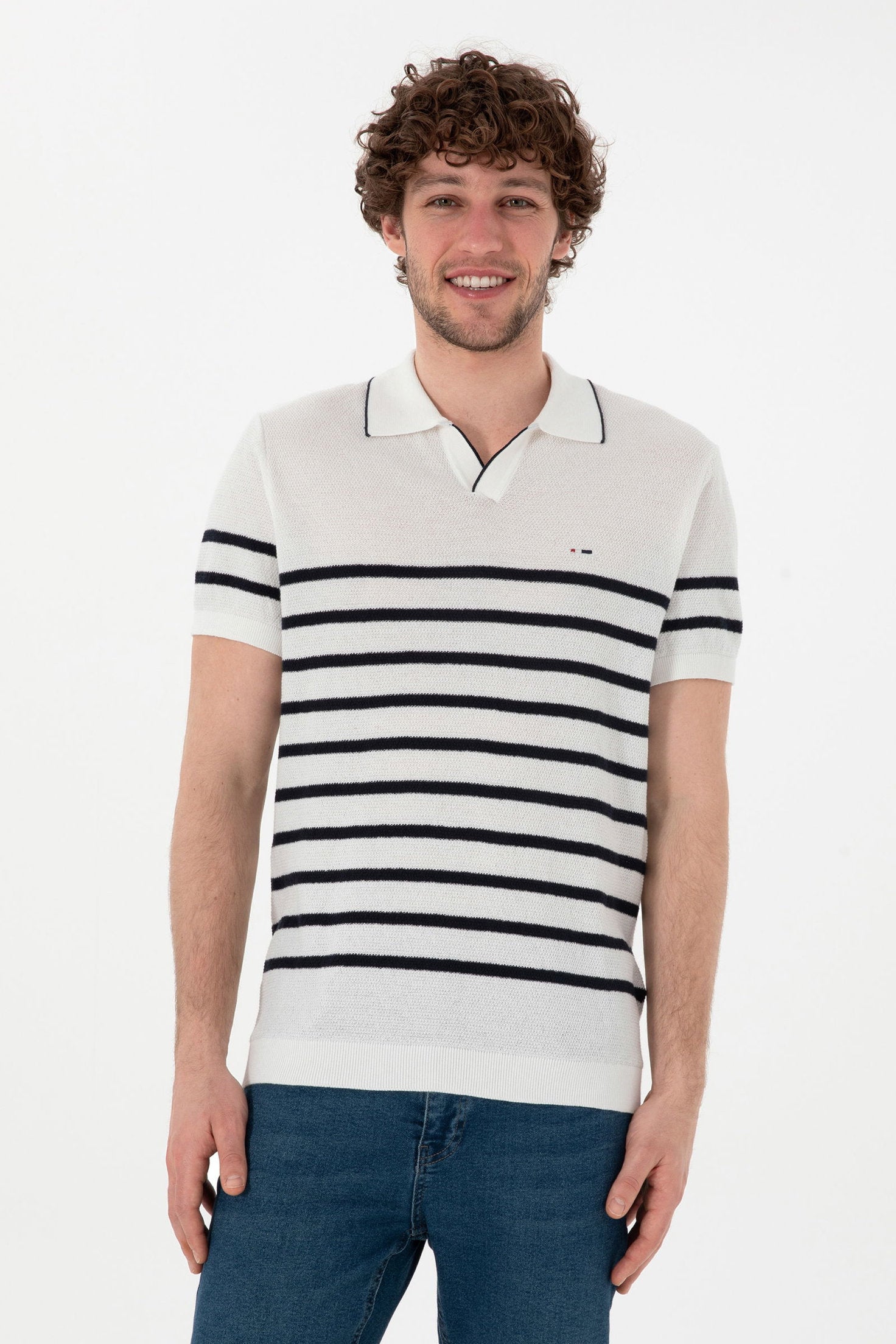 U.S. Polo Assn._White Polo Shirt_G081SZ0TK0 2133144_VR013_01