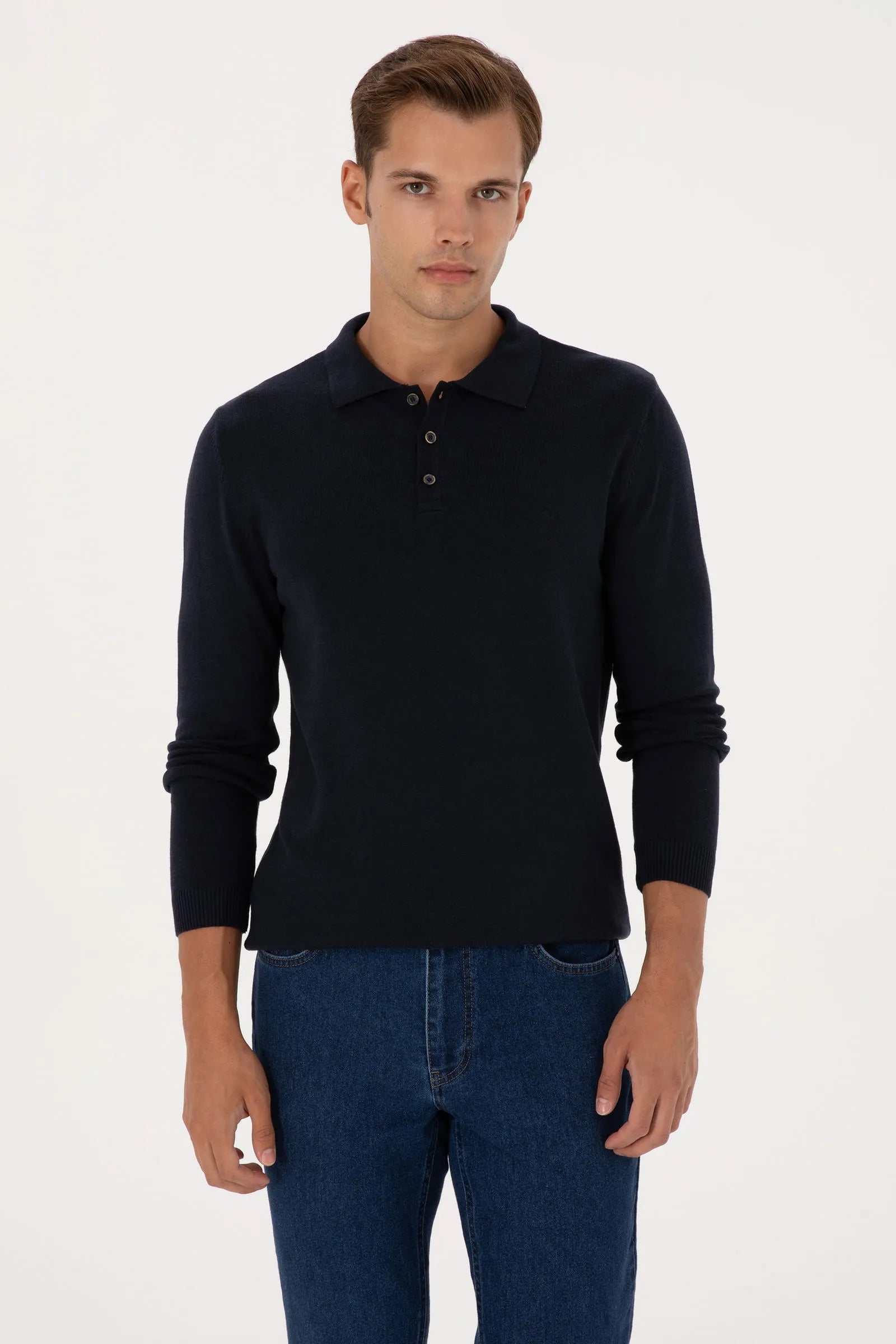 U.S. Polo Assn._Navy_Navy Long Sleeve Polo Shirt_G081SZ0TK0 2227111_VR033_01