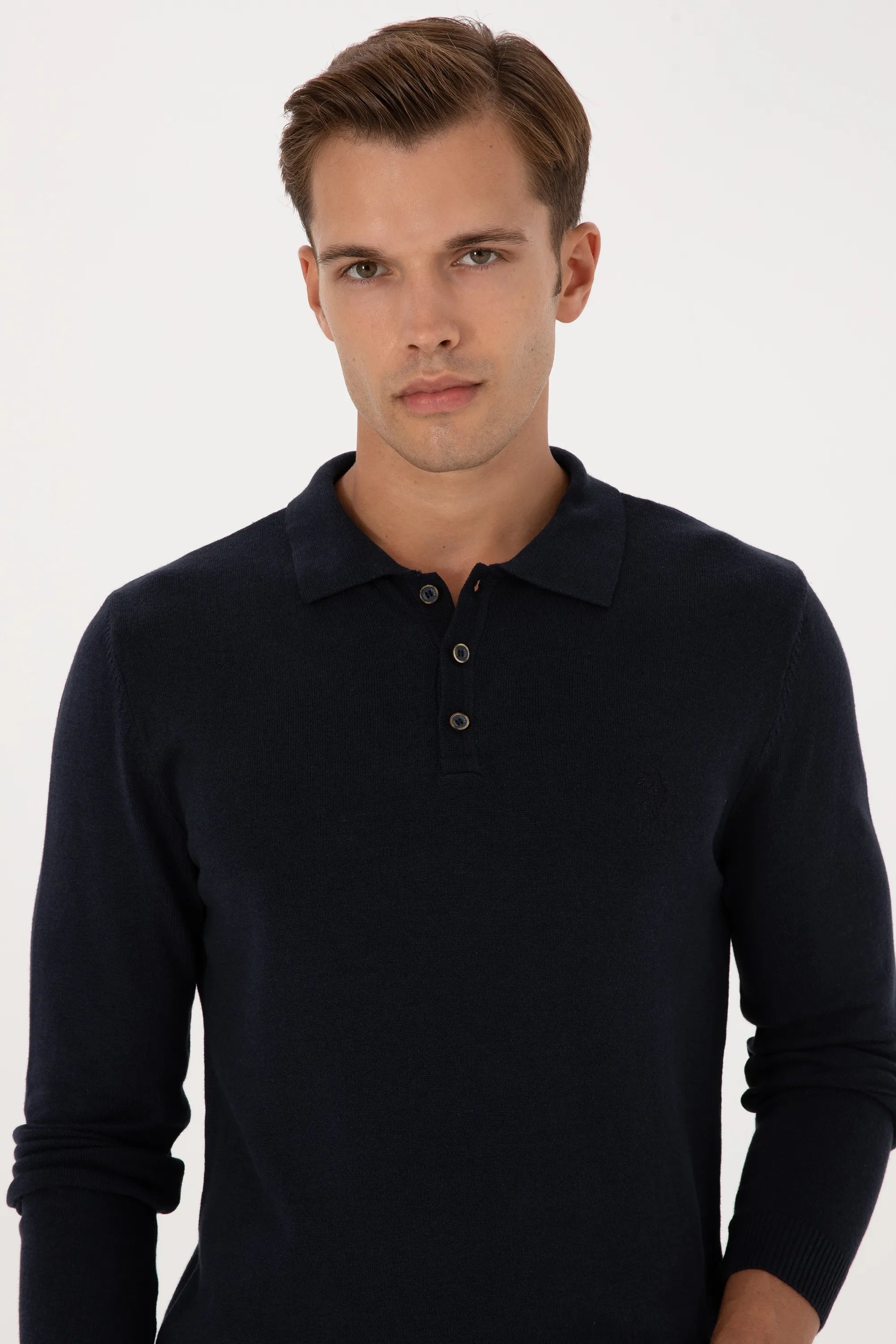 U.S. Polo Assn._Navy_Navy Long Sleeve Polo Shirt_G081SZ0TK0 2227111_VR033_02