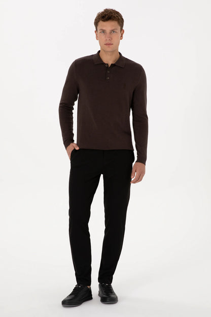 U.S. Polo Assn._Brown_Dark Brown Long Sleeve Polo Shirt_G081SZ0TK0 2227111_VR084_04