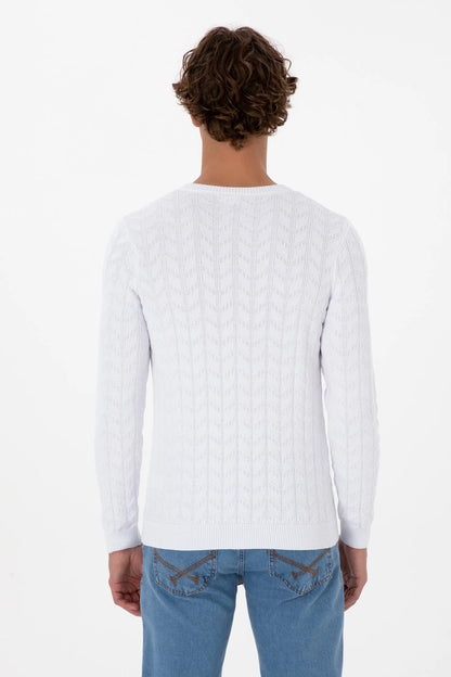 U.S. Polo Assn._White_White Knitted Pullover_G081SZ0TK0 2227375_VR013_05