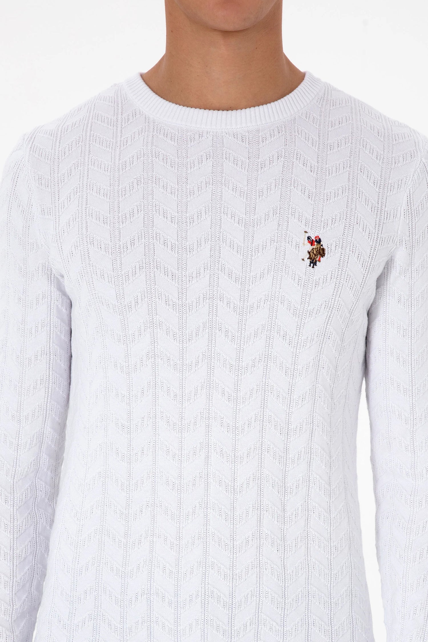 U.S. Polo Assn._White_White Knitted Pullover_G081SZ0TK0 2227375_VR013_06