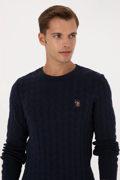 U.S. Polo Assn._Navy_Navy Knitted Pullover_G081SZ0TK0 2227375_VR033_02