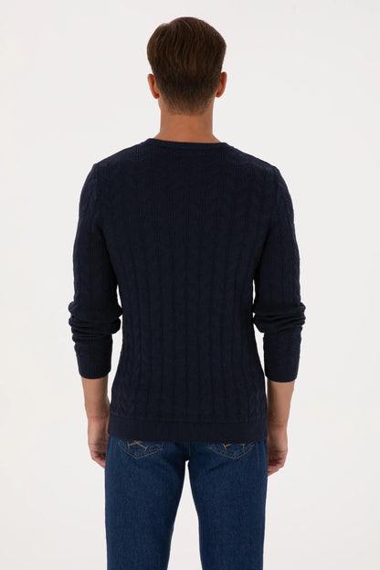 U.S. Polo Assn._Navy_Navy Knitted Pullover_G081SZ0TK0 2227375_VR033_05