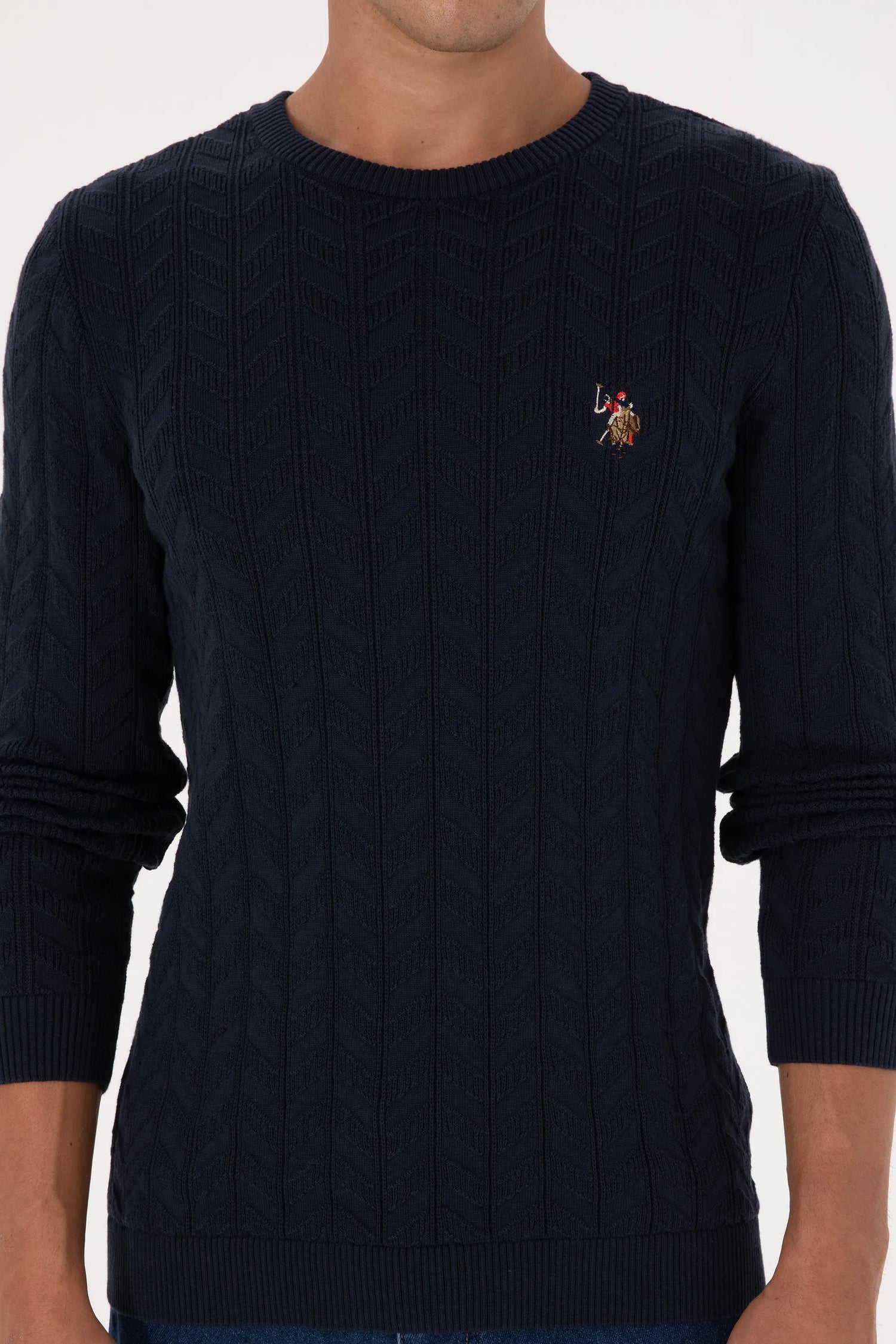 U.S. Polo Assn._Navy_Navy Knitted Pullover_G081SZ0TK0 2227375_VR033_06