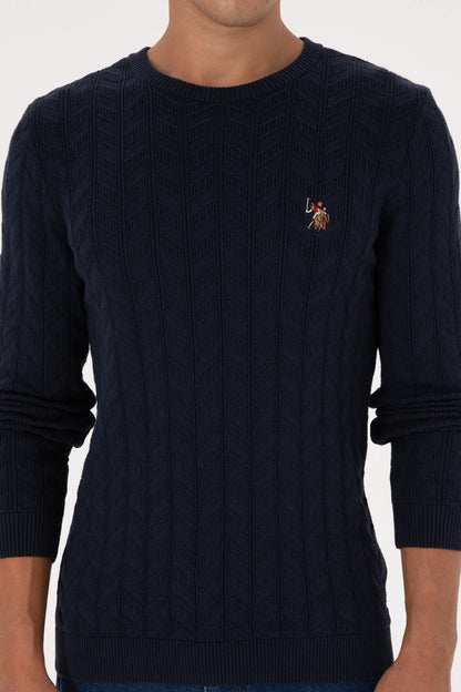 U.S. Polo Assn._Navy_Navy Knitted Pullover_G081SZ0TK0 2227375_VR033_06