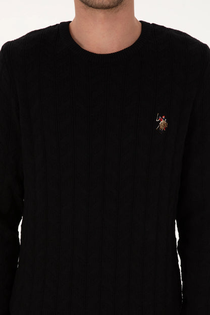 U.S. Polo Assn._Black_Black Knitted Pullover_G081SZ0TK0 2227375_VR046_06