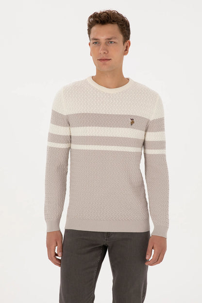 U.S. Polo Assn._Stone_Stone Knitting Jumper_G081SZ0TK0 2235801_VR049_03