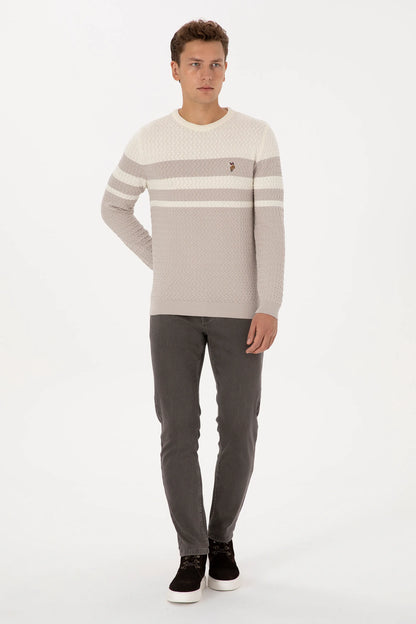 U.S. Polo Assn._Stone_Stone Knitting Jumper_G081SZ0TK0 2235801_VR049_04
