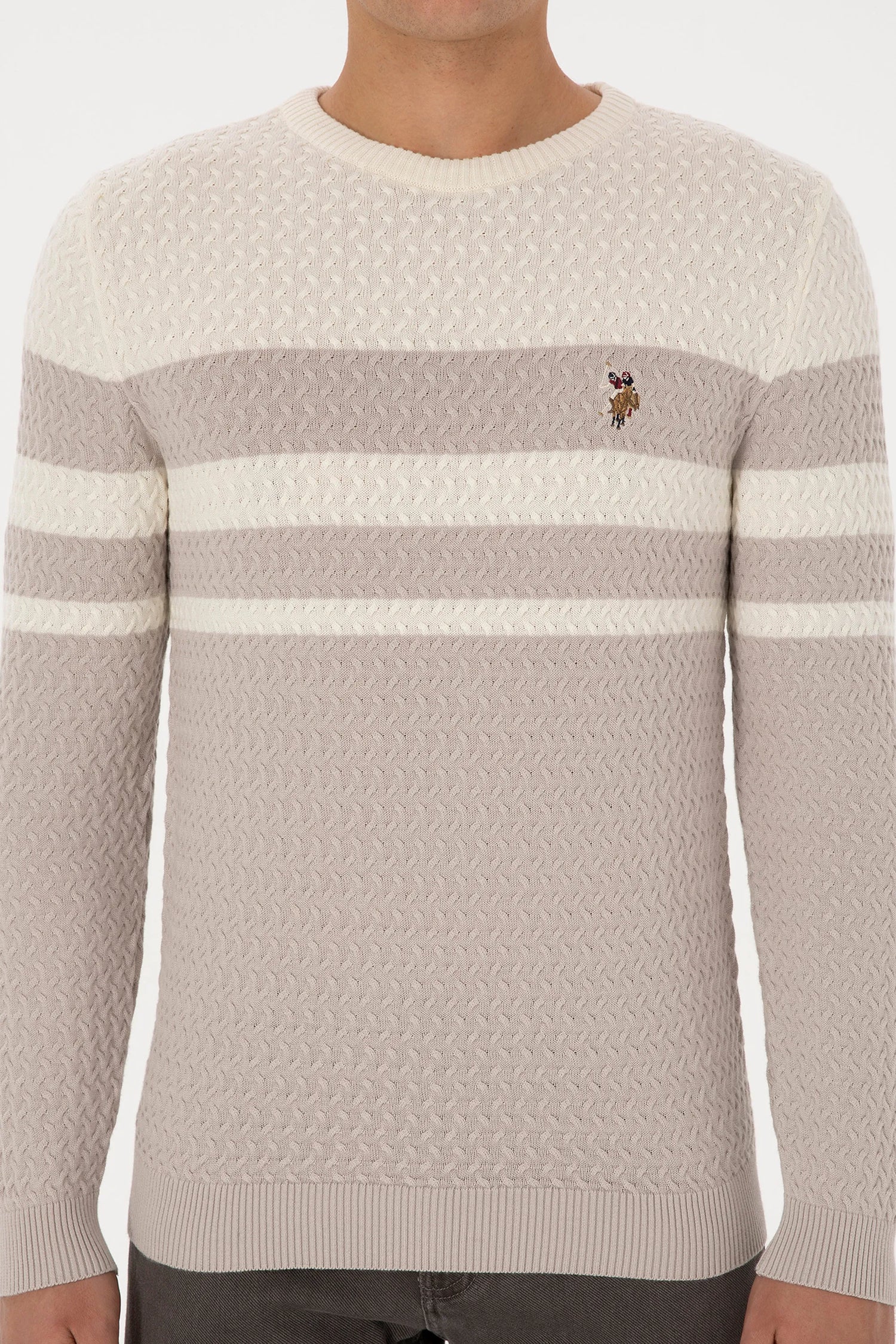 U.S. Polo Assn._Stone_Stone Sweater With Design_G081SZ0TK0 2235801_VR049_06
