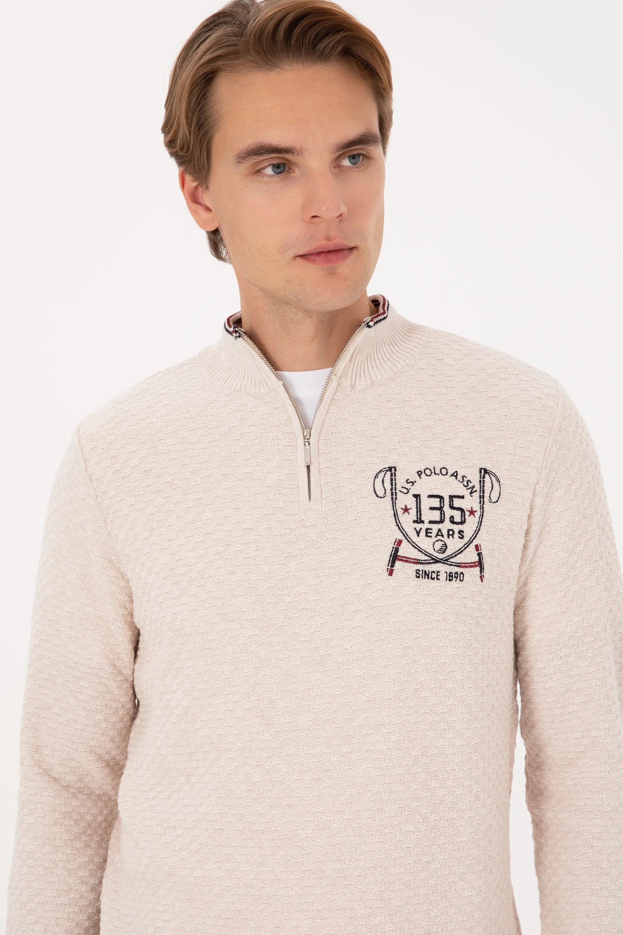 U.S. Polo Assn._Cream Color Me_Cream Color Me Sweater With Zipper_G081SZ0TK0 2246552_VR159_02