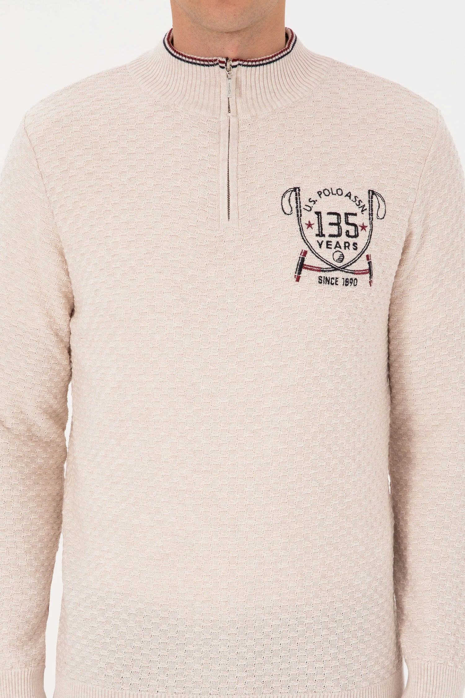 U.S. Polo Assn._Cream Color Me_Cream Color Me Sweater With Zipper_G081SZ0TK0 2246552_VR159_06