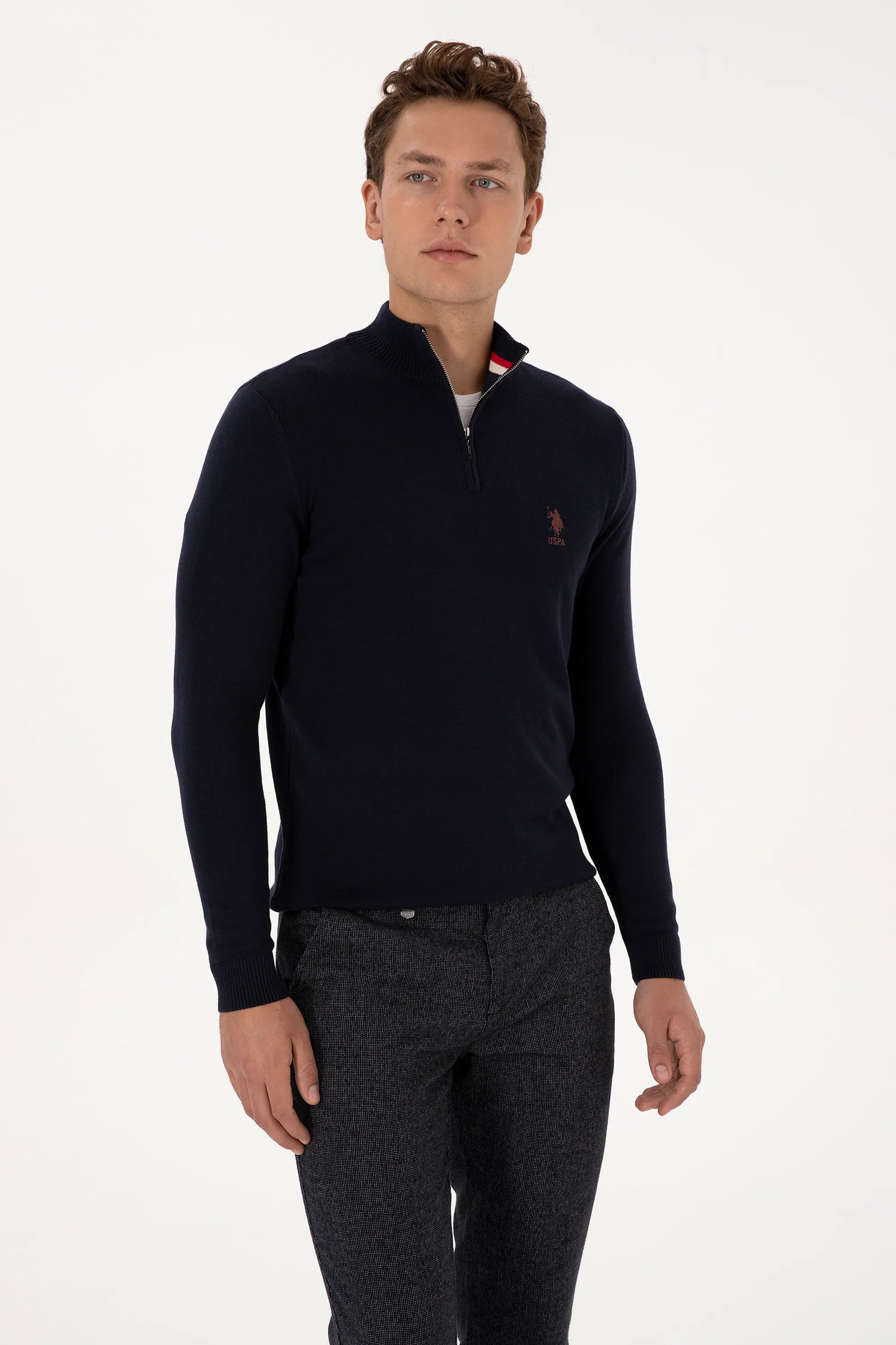 U.S. Polo Assn._Navy_Navy Sweater With Zipper_G081SZ0TK0 2334906_VR033_03