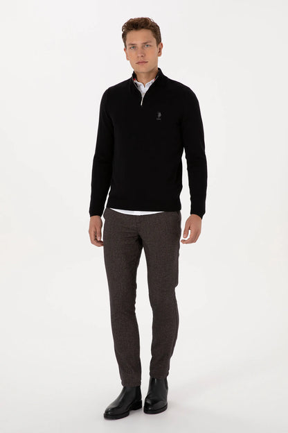 U.S. Polo Assn._Black_Black Pullover With Zipper_G081SZ0TK0 2334906_VR046_04