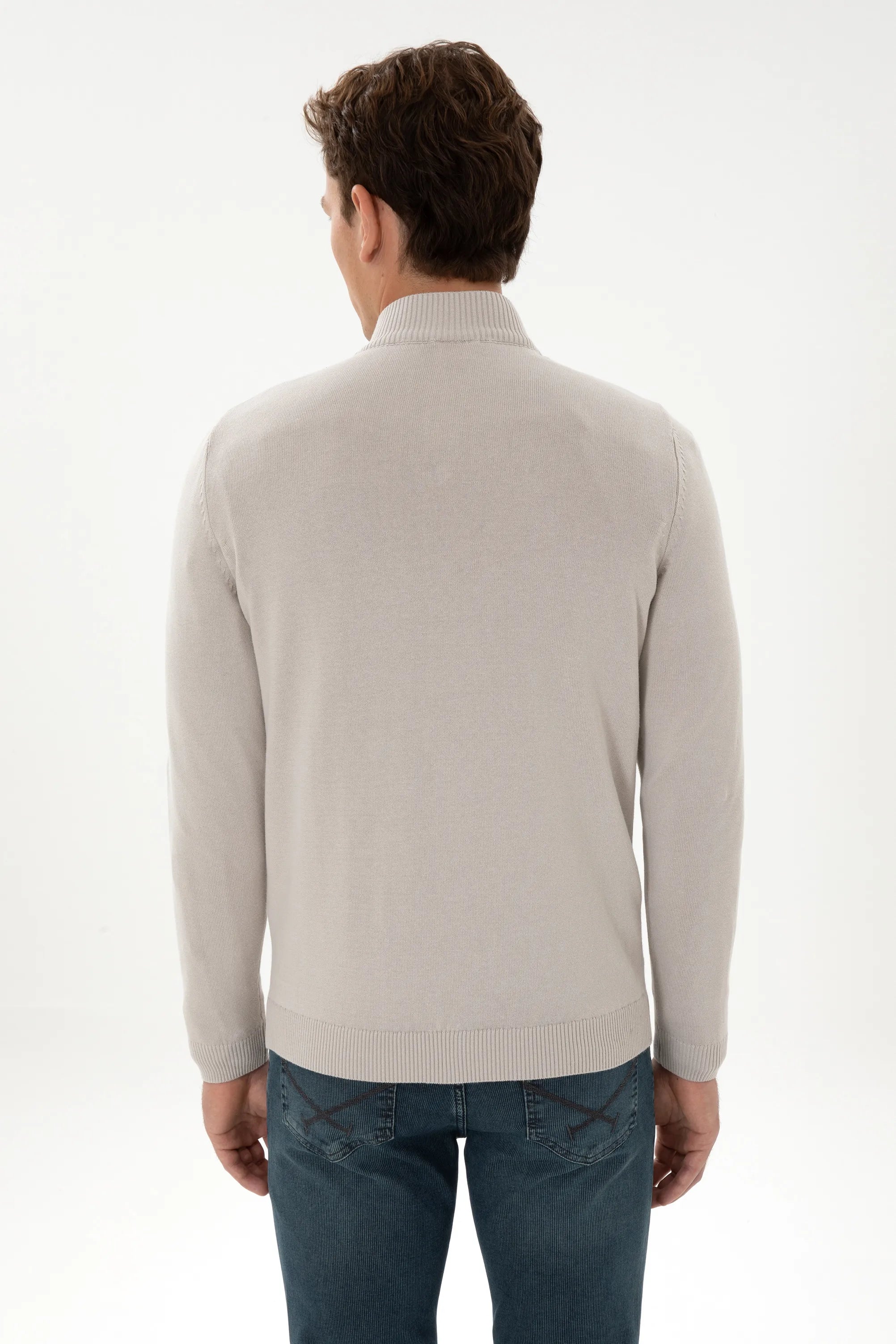 U.S. Polo Assn._Stone_Stone Sweater With Zipper_G081SZ0TK0 2334906_VR049_05