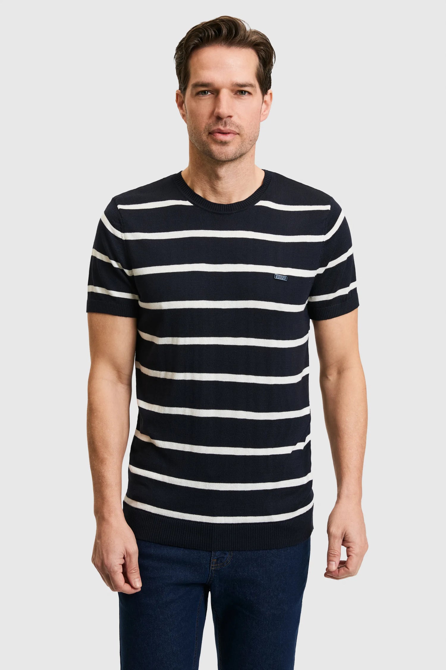 U.S. Polo Assn. Navy Blue Men Navy Blue Knitting Jumper SKU: G081SZ0TK0 PU-9409_VR033 Image 03