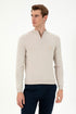 Beige Knitwear Sweater with Zipper_G081SZ0TK0 1954980_VR049_01