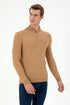 Brown Knitwear Sweater with Zipper_G081SZ0TK0 1955110_VR122_01