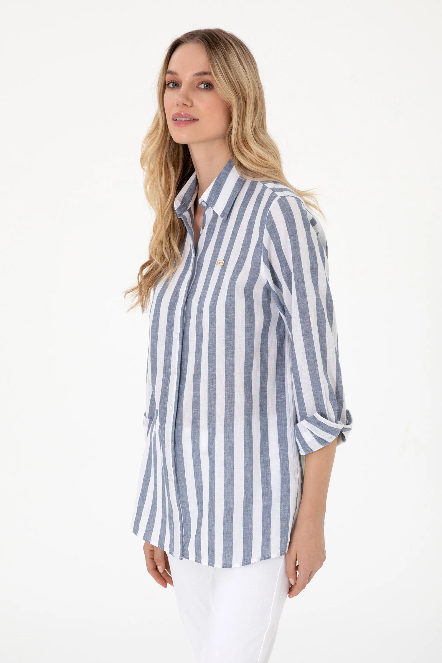 U.S. Polo Assn. Navy Women Navy Long Sleeve Shirt SKU: G082GL0040 2099491_VR033 Image 03