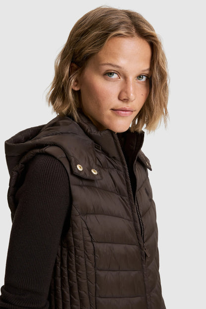 U.S. Polo Assn. Dark Brown Women Dark Brown Padded Vest SKU: G082GL0100 PU-13437_VR084 Image 02