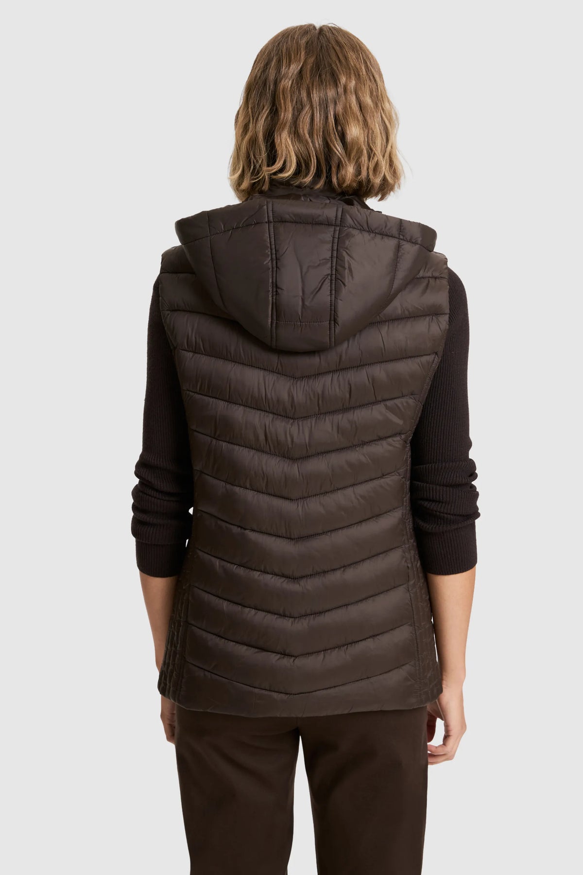 U.S. Polo Assn. Dark Brown Women Dark Brown Padded Vest SKU: G082GL0100 PU-13437_VR084 Image 05