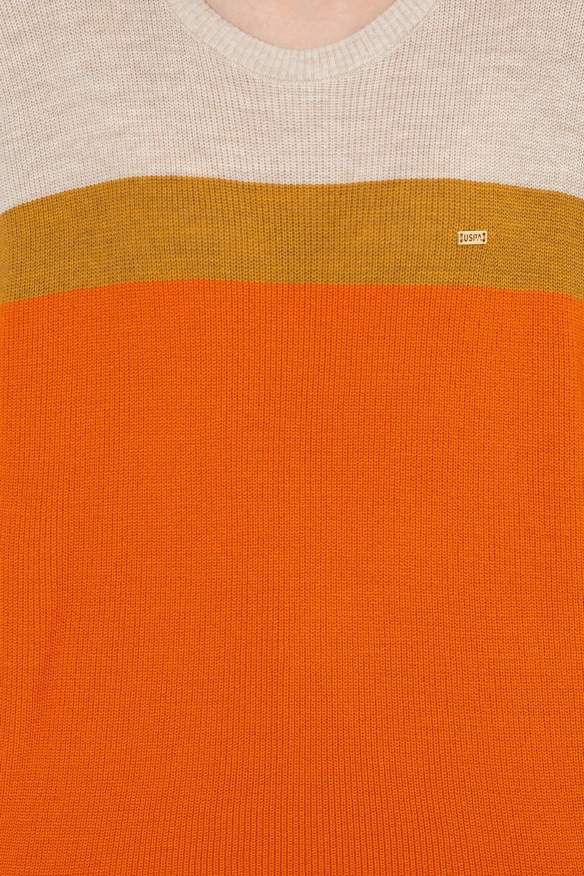 Orange Knitting Jumper U.S. Polo Assn.