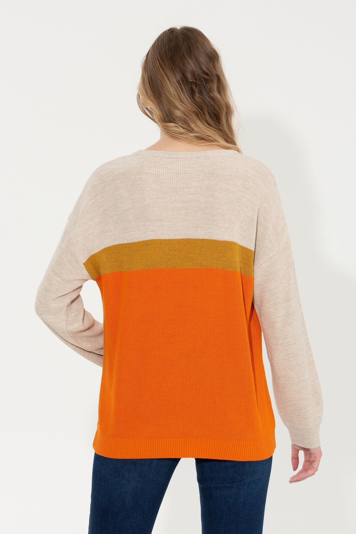 Orange Knitting Jumper U.S. Polo Assn.