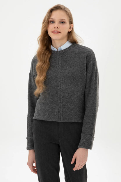 U.S. Polo Assn._Anthracite Mela_Anthracite Mela Knitting Jumper_G082GL0TK0 2228415_VR081_01