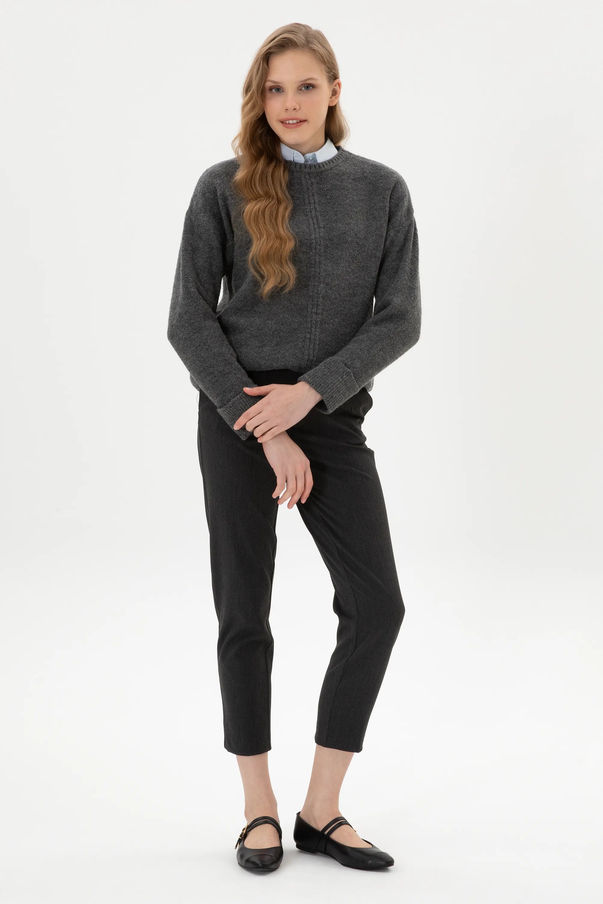 U.S. Polo Assn._Anthracite Mela_Anthracite Mela Knitting Jumper_G082GL0TK0 2228415_VR081_04