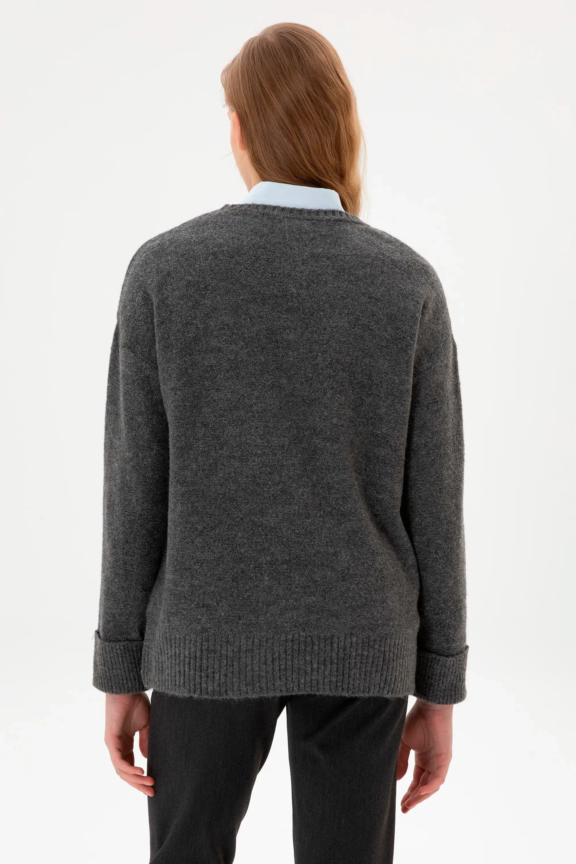 U.S. Polo Assn._Anthracite Mela_Anthracite Mela Knitting Jumper_G082GL0TK0 2228415_VR081_05