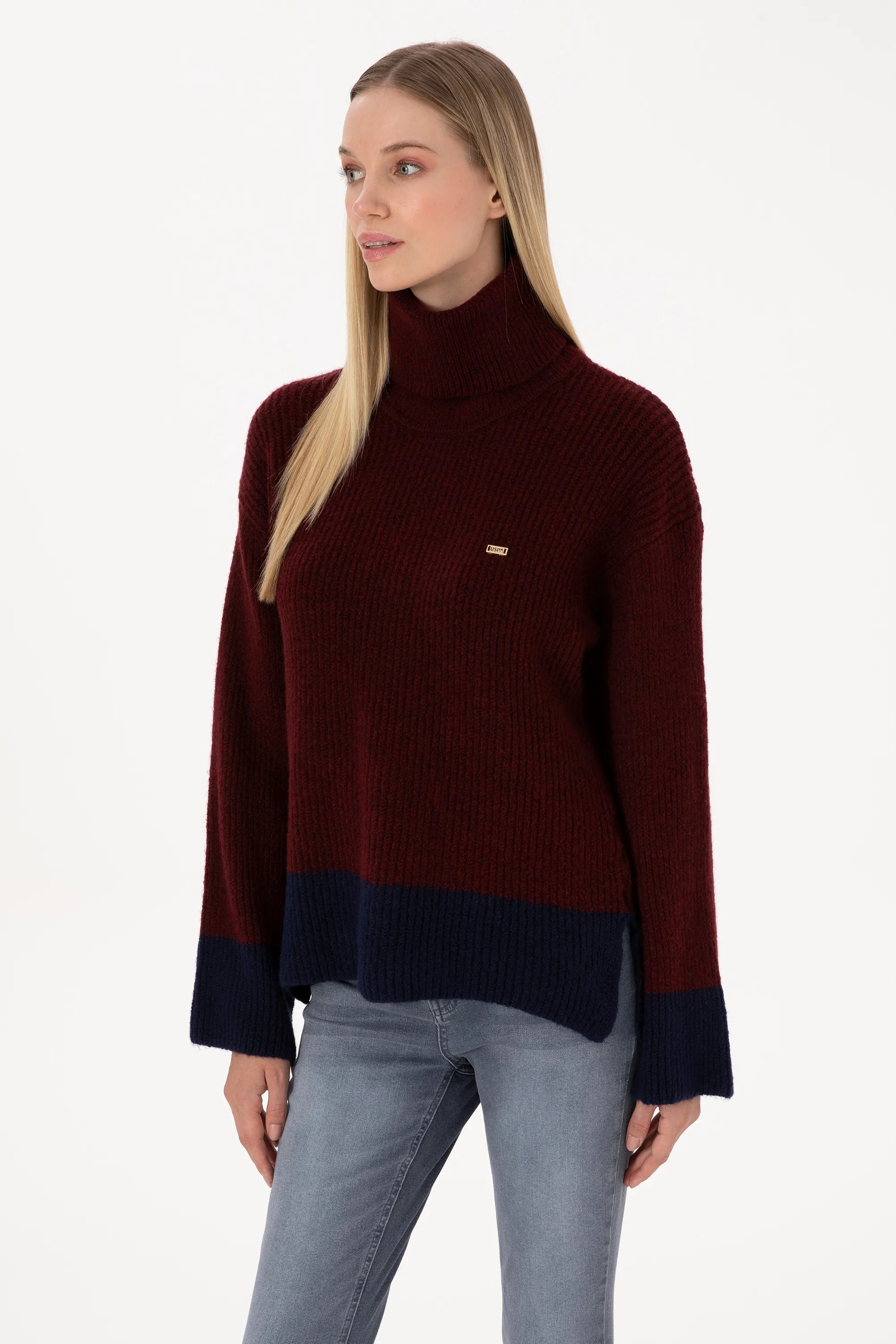 U.S. Polo Assn._New Plum_New Plum Oversized High Neck Sweater_G082GL0TK0 2239136_VR177_03