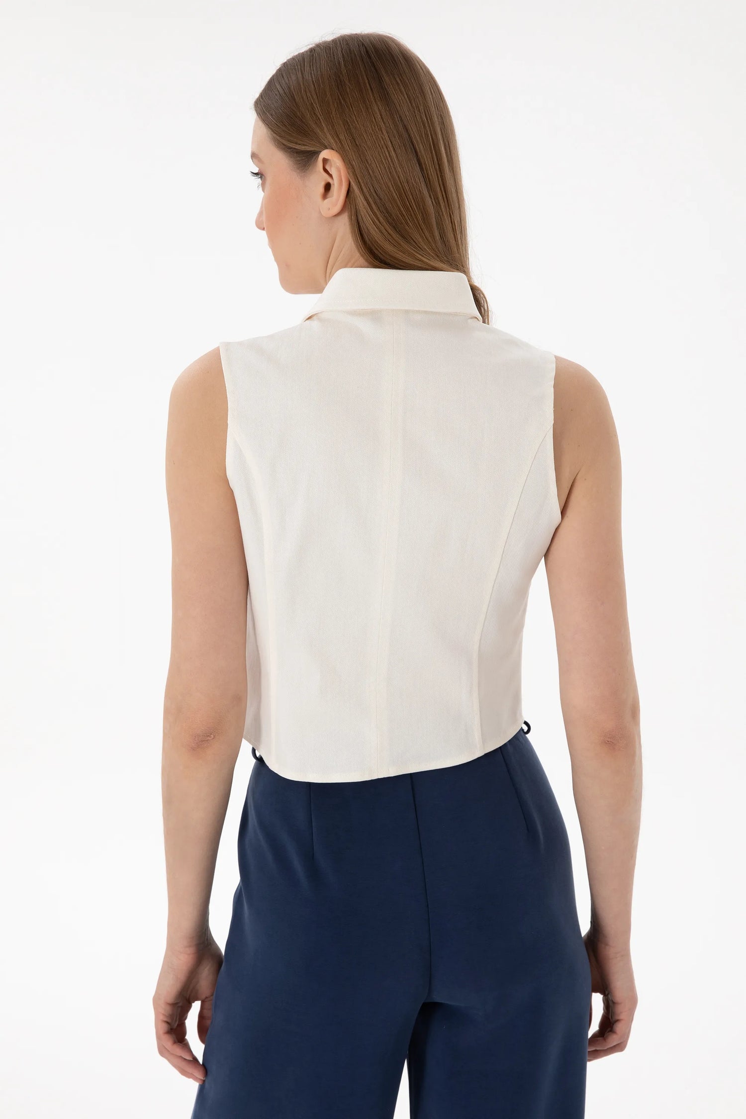 U.S. Polo Assn. Cream Women Cream Shirt SKU: G082SZ0040 2102392_VR071 Image 05