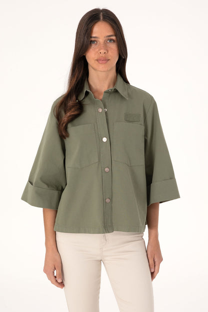 U.S. Polo Assn._Dark Khaki Short Sleeve_G082SZ0040 2102453_VR111_01