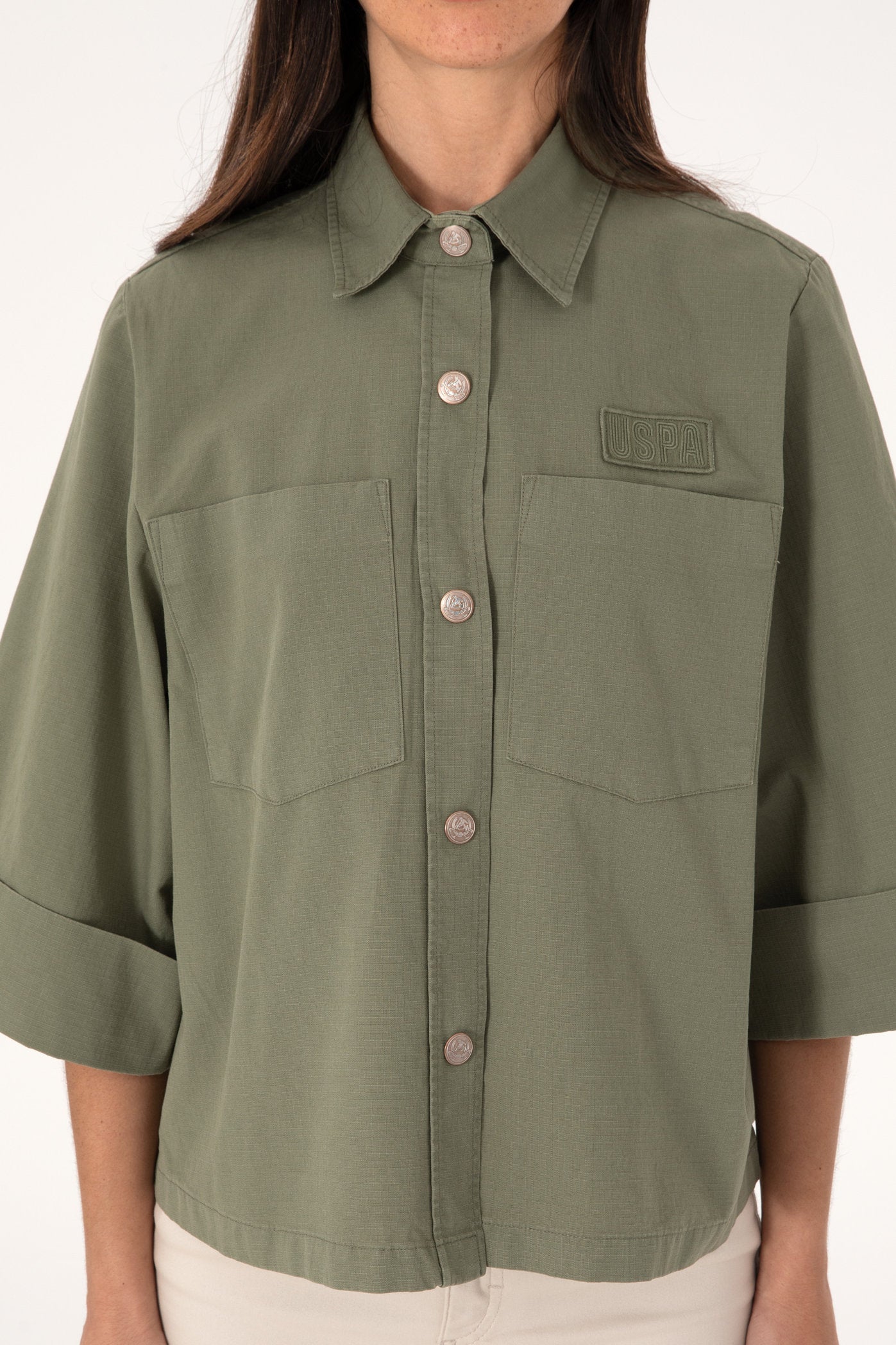 U.S. Polo Assn._Dark Khaki Short Sleeve_G082SZ0040 2102453_VR111_06