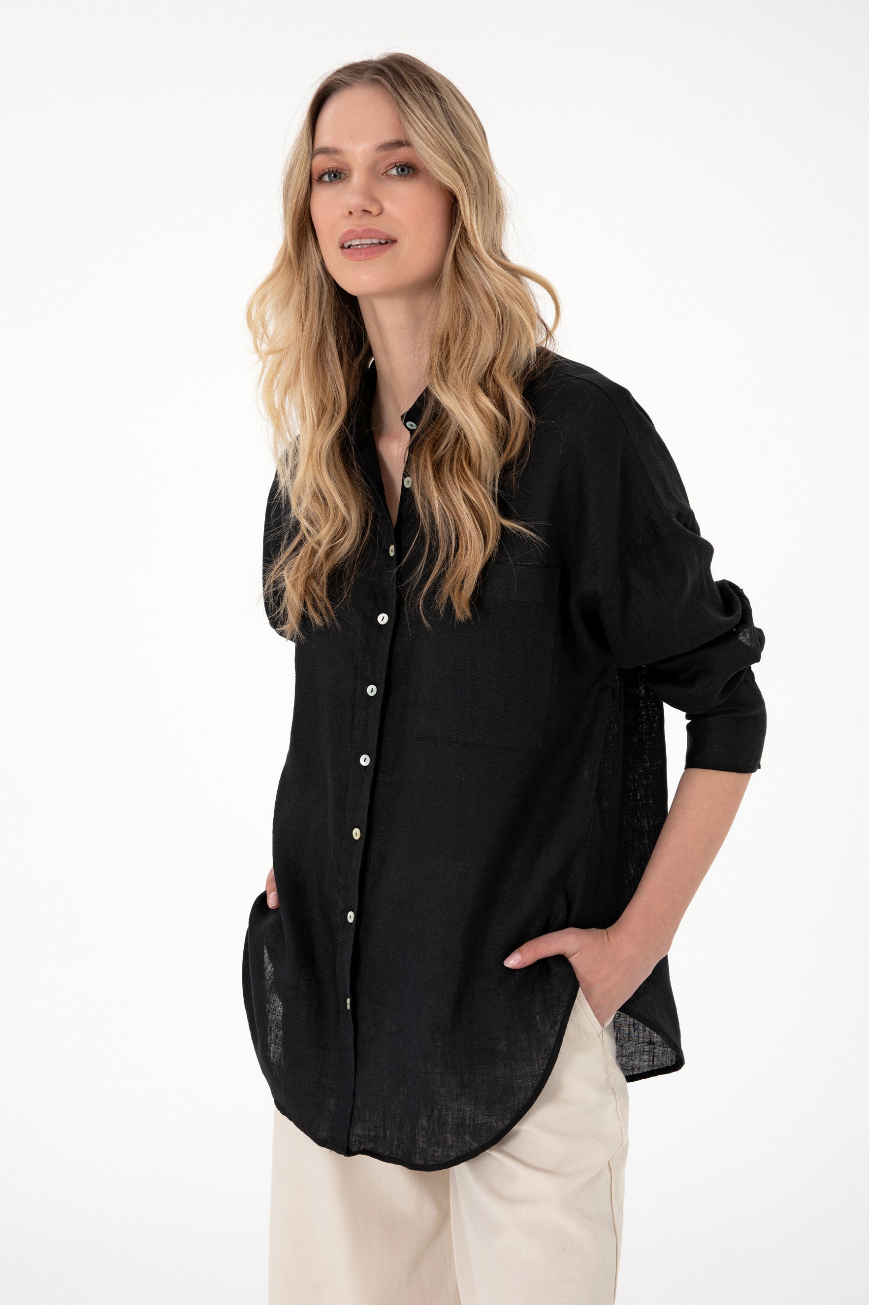 U.S. Polo Assn._Black Shirt Long Sleeve_G082SZ0040 2104215_VR046_03