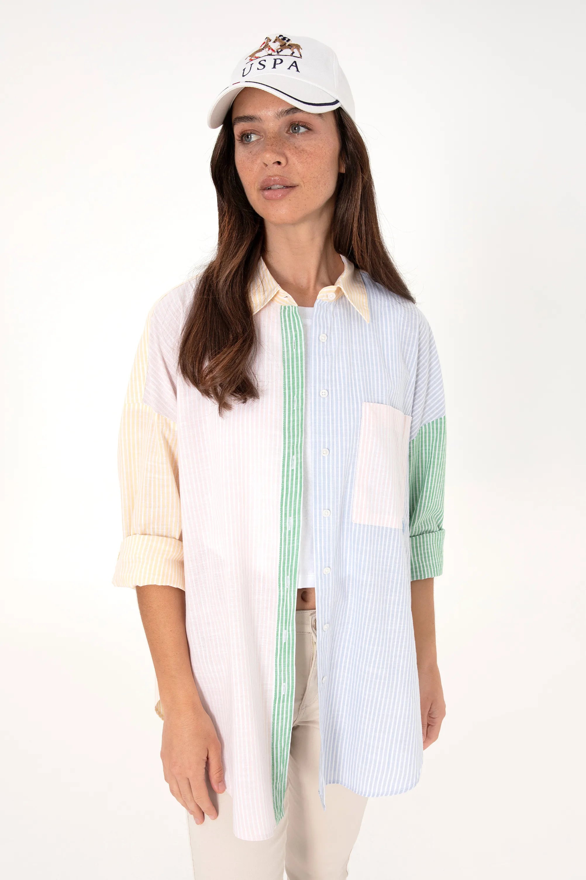 U.S. Polo Assn. Light Pink Women Light Pink Long Sleeve Shirt SKU: G082SZ0040 2163234_VR078 Image 03