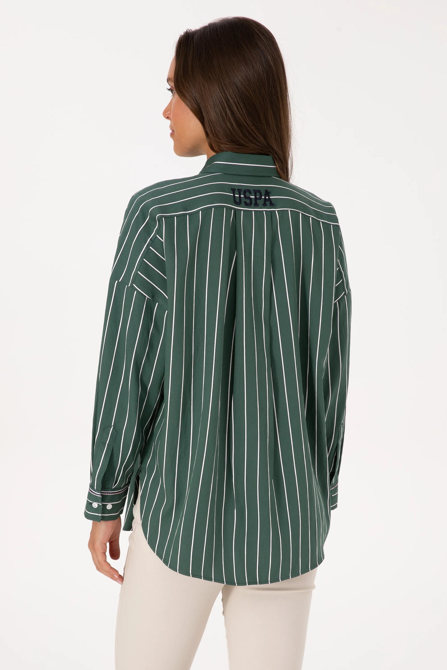 U.S. Polo Assn. Dark Green Women Dark Green Long Sleeve Shirt SKU: G082SZ0040 2237790_VR079 Image 05