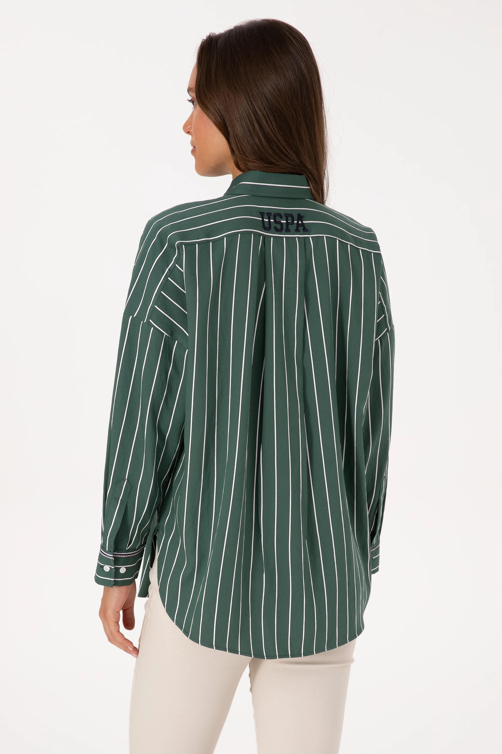U.S. Polo Assn. Dark Green Women Dark Green Shirt Long Sleeve SKU: G082SZ0040 2237790_VR079 Image 05