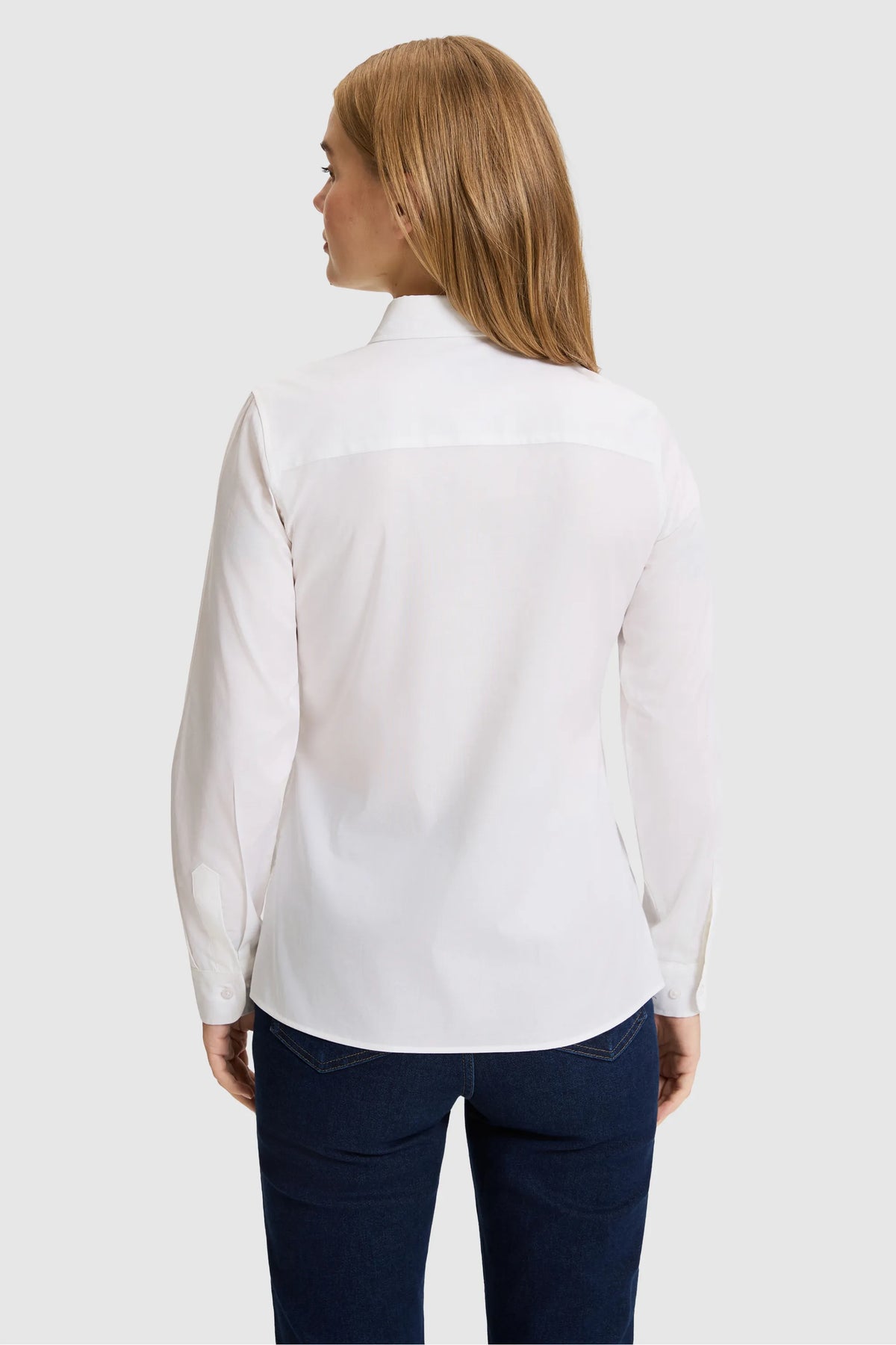 U.S. Polo Assn. White Women White Long Sleeve Fitted Cotton Shirt SKU: G082SZ0040 PU-13080_VR013 Image 05
