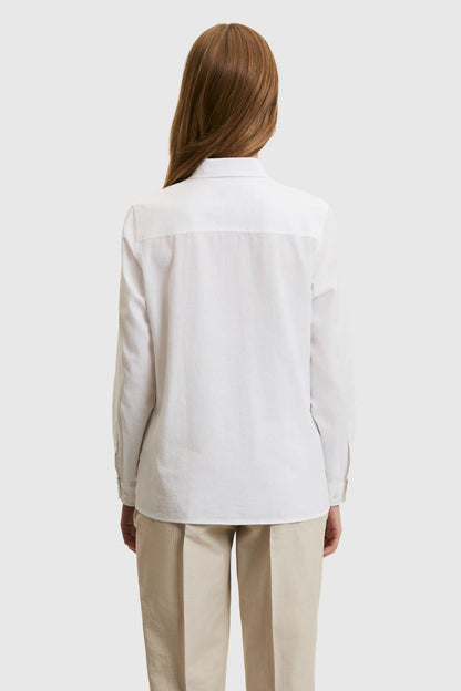 U.S. Polo Assn. White Women White Shirt Long Sleeve SKU: G082SZ0040 PU-8737_VR013 Image 06