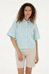 Blue Cropped Button Down Shirt_G082SZ0040 1837462_VR003_01