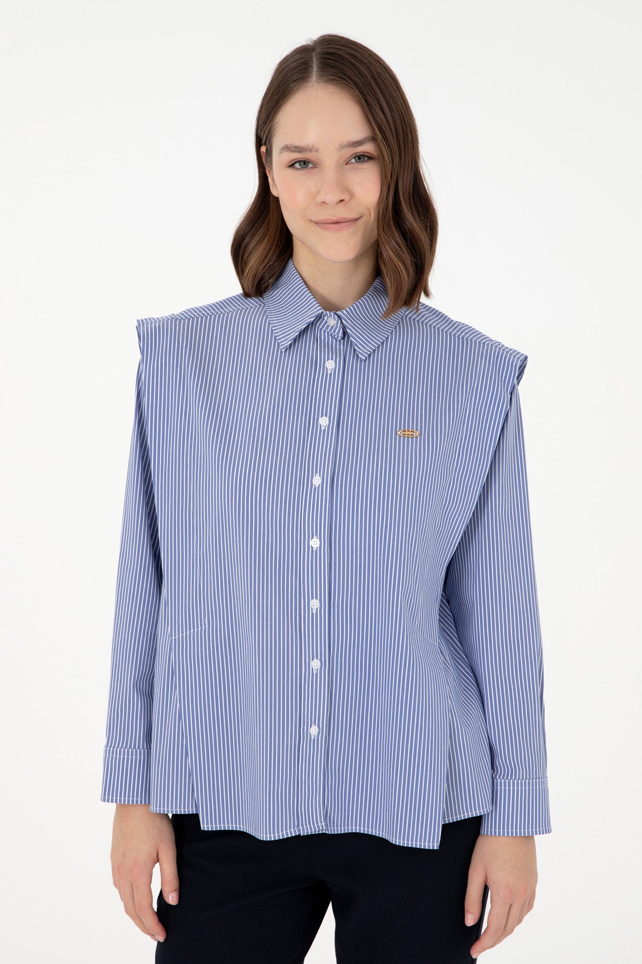 Blue Striped Button Down_G082SZ0040 1990402_VR032_03