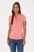 U.S. Polo Assn. Pink Women Pink Polo Shirt SKU: G082SZ0110 2075777_VR041 Image 01