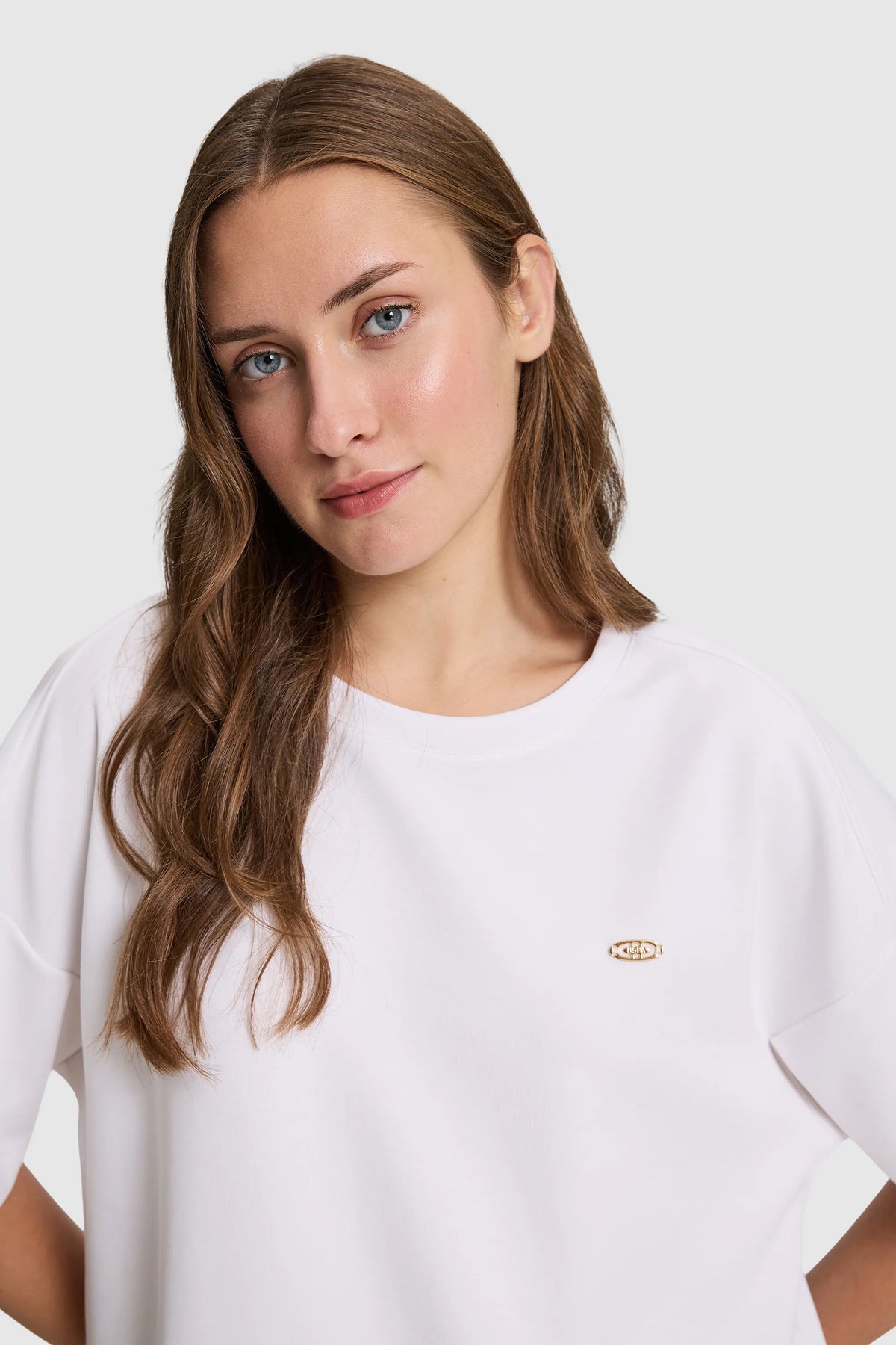 U.S. Polo Assn. White Women White Short Sleeve Relaxed Fit T-Shirt SKU: G082SZ0110 PU-12181_VR013 Image 02