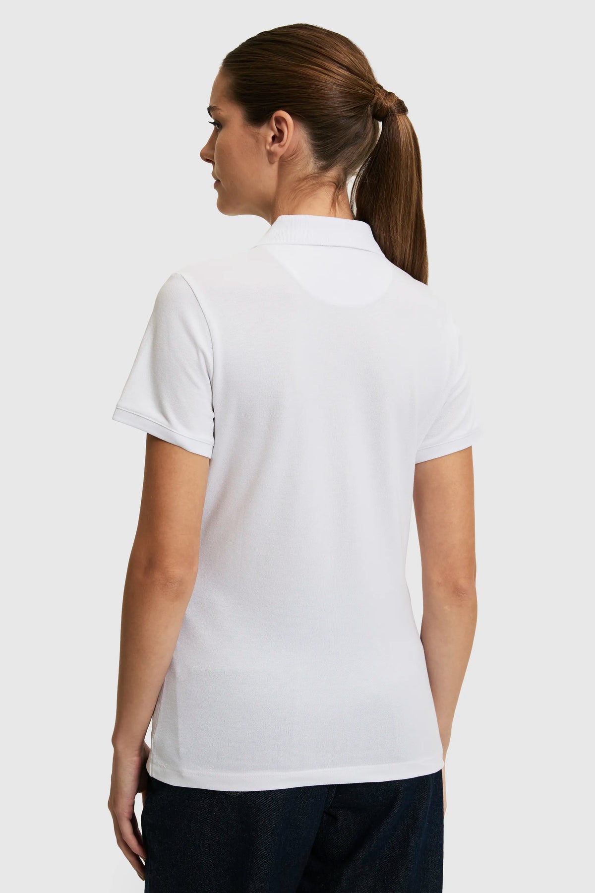 U.S. Polo Assn. White Women White Short Sleeve PiquŽ Polo Shirt SKU: G082SZ0110 PU-8814_VR013 Image 05